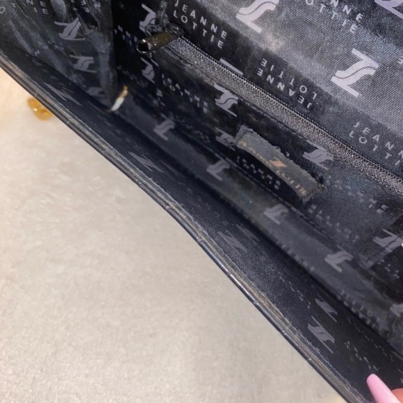 Vintage Crocodile Leather Jeanne Lottie Mini Gold Chain Purse Bag - Picture 5 of 6